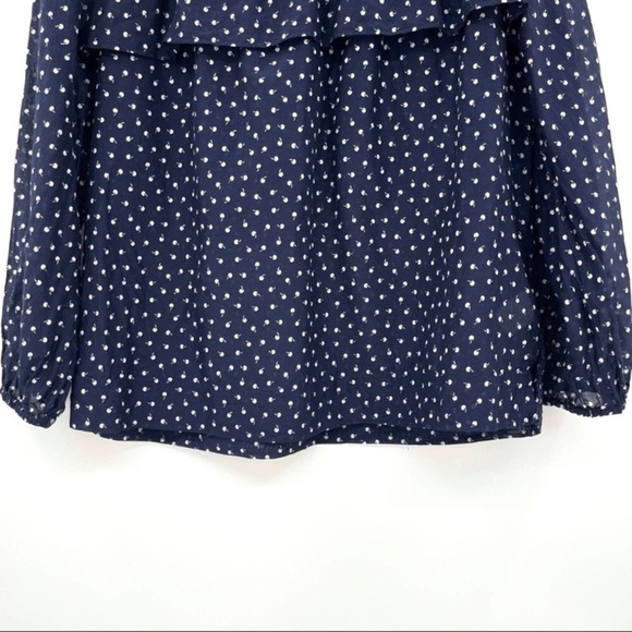 J. CREW Cherry Micro Print Blouse - Picture 10 of 13